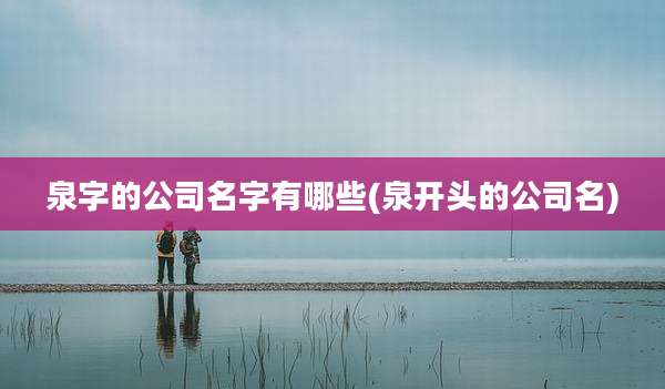 泉字的公司名字有哪些(泉开头的公司名)
