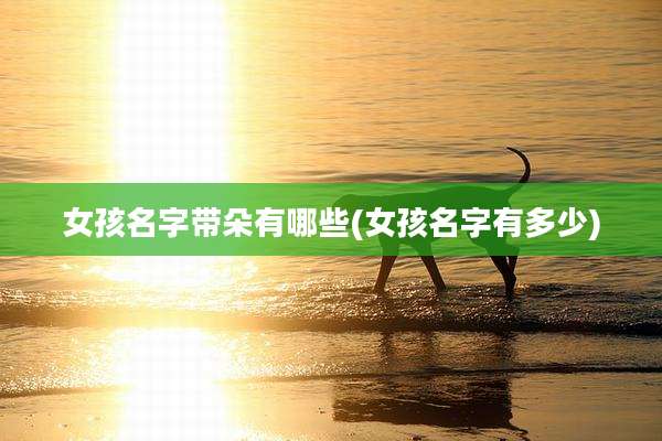 女孩名字带朵有哪些(女孩名字有多少)