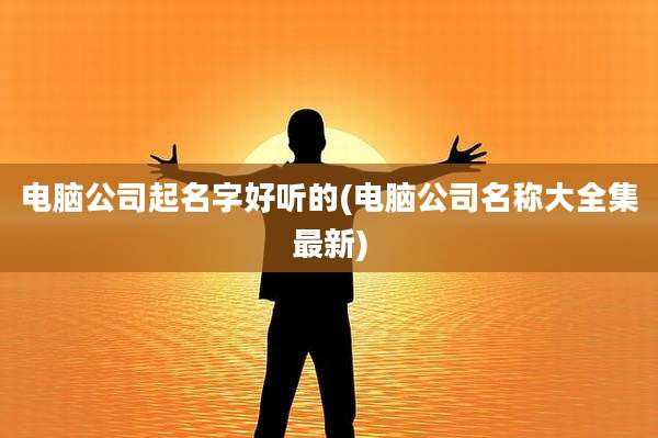 电脑公司起名字好听的(电脑公司名称大全集最新)