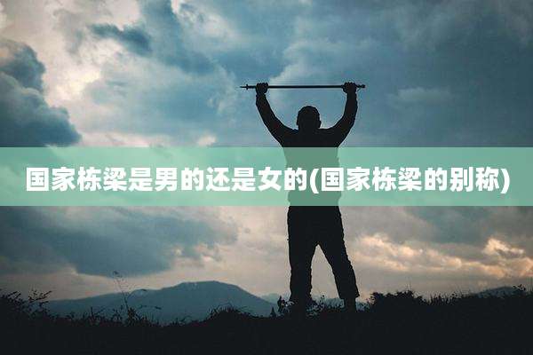 国家栋梁是男的还是女的(国家栋梁的别称)