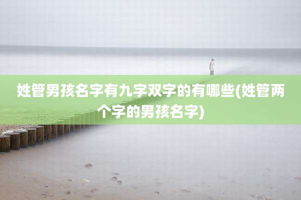 姓管男孩名字有九字双字的有哪些(姓管两个字的男孩名字)