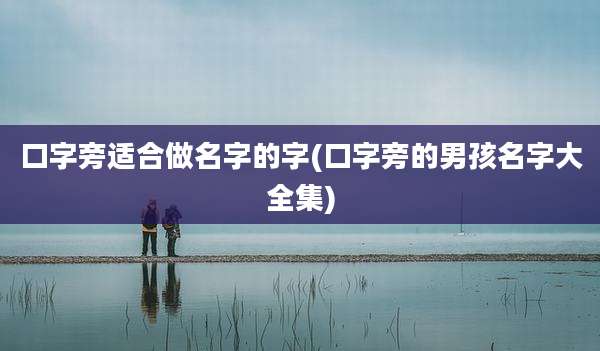 口字旁适合做名字的字(口字旁的男孩名字大全集)