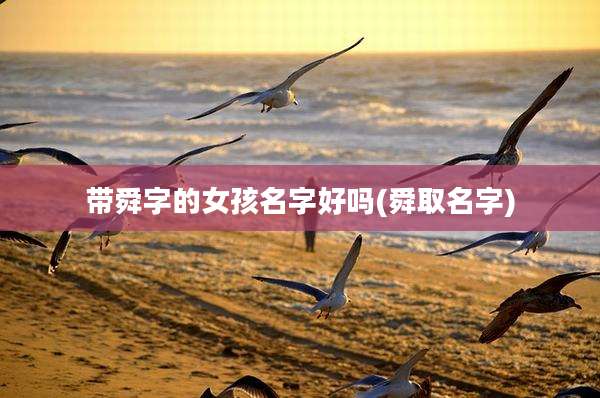 带舜字的女孩名字好吗(舜取名字)