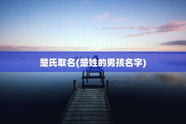 楚氏取名(楚姓的男孩名字)