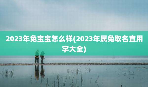2023年兔宝宝怎么样(2023年属兔取名宜用字大全)