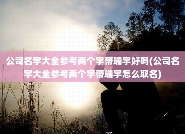 公司名字大全参考两个字带瑞字好吗(公司名字大全参考两个字带瑞字怎么取名)