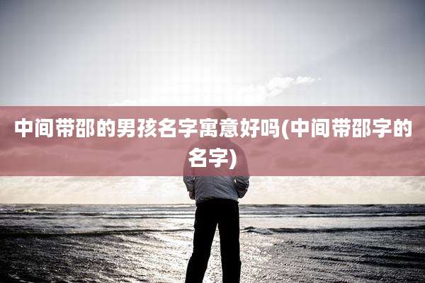 中间带邵的男孩名字寓意好吗(中间带邵字的名字)