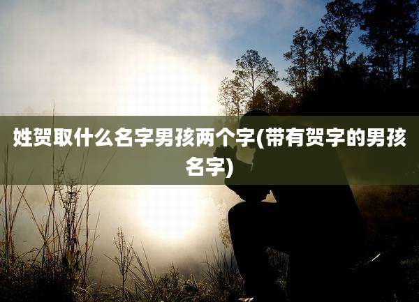 姓贺取什么名字男孩两个字(带有贺字的男孩名字)
