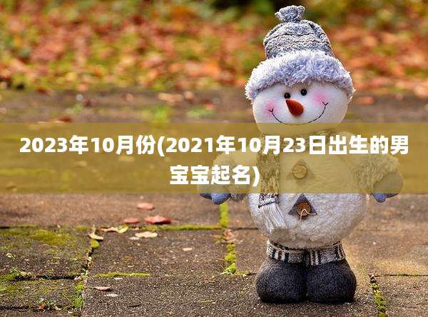 2023年10月份(2021年10月23日出生的男宝宝起名)