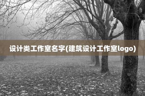 设计类工作室名字(建筑设计工作室logo)