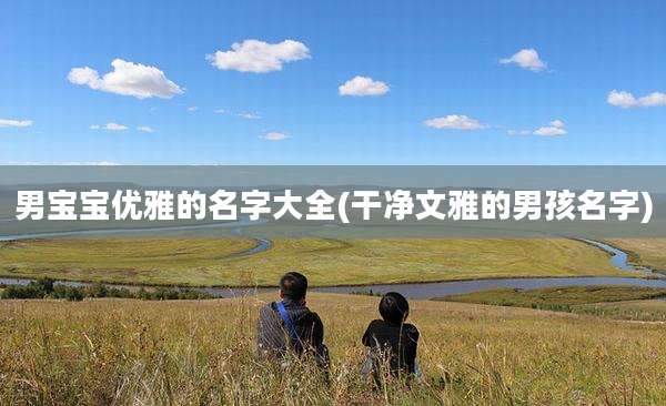 男宝宝优雅的名字大全(干净文雅的男孩名字)