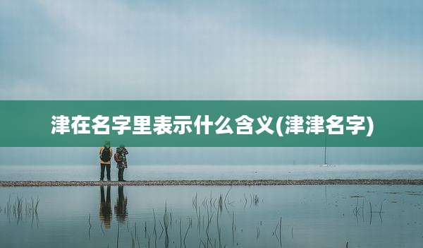 津在名字里表示什么含义(津津名字)