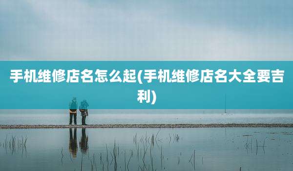 手机维修店名怎么起(手机维修店名大全要吉利)