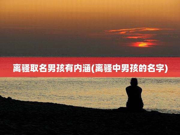 离骚取名男孩有内涵(离骚中男孩的名字)