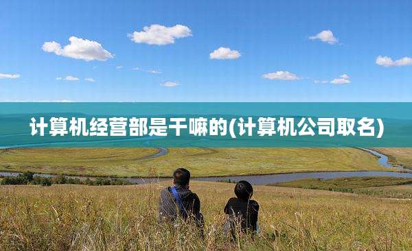 计算机经营部是干嘛的(计算机公司取名)