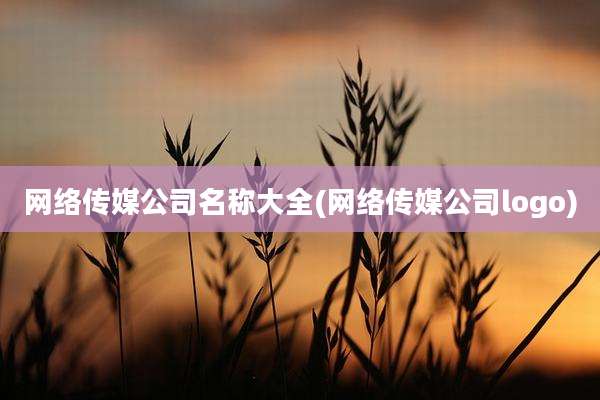 网络传媒公司名称大全(网络传媒公司logo)