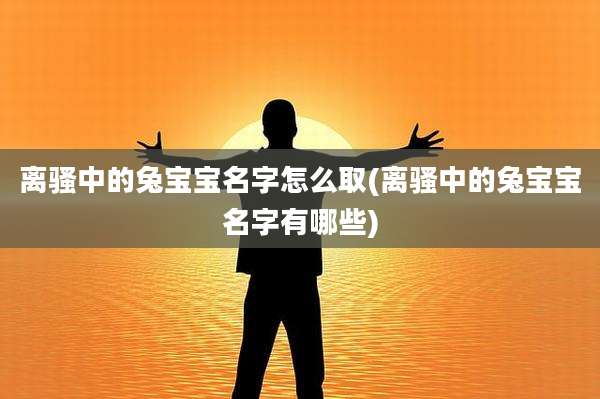 离骚中的兔宝宝名字怎么取(离骚中的兔宝宝名字有哪些)
