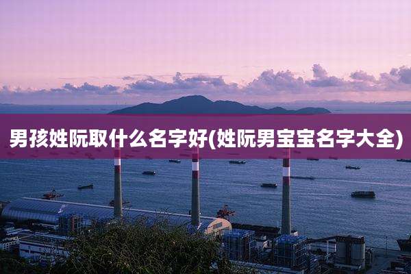 男孩姓阮取什么名字好(姓阮男宝宝名字大全)