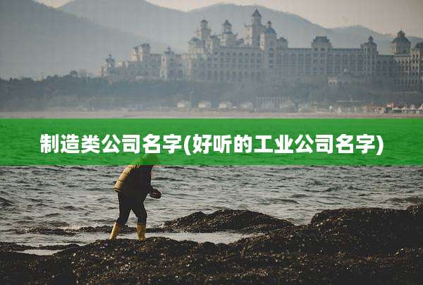 制造类公司名字(好听的工业公司名字)