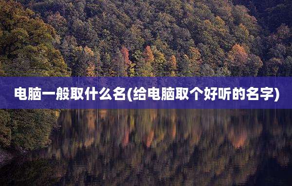 电脑一般取什么名(给电脑取个好听的名字)
