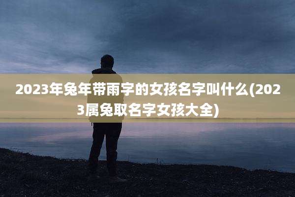 2023年兔年带雨字的女孩名字叫什么(2023属兔取名字女孩大全)