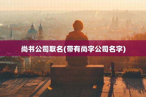尚书公司取名(带有尚字公司名字)