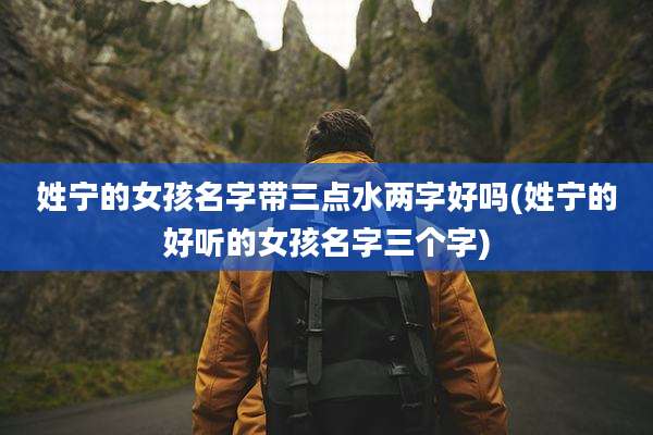 姓宁的女孩名字带三点水两字好吗(姓宁的好听的女孩名字三个字)
