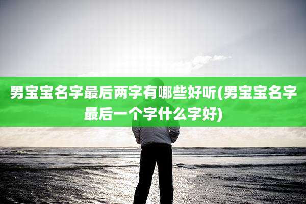 男宝宝名字最后两字有哪些好听(男宝宝名字最后一个字什么字好)