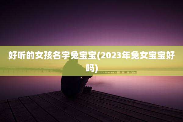 好听的女孩名字兔宝宝(2023年兔女宝宝好吗)