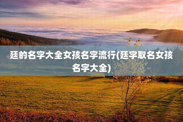 廷的名字大全女孩名字流行(廷字取名女孩名字大全)