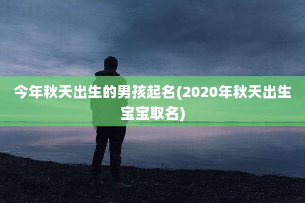 今年秋天出生的男孩起名(2020年秋天出生宝宝取名)