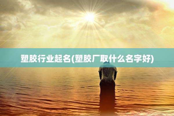塑胶行业起名(塑胶厂取什么名字好)