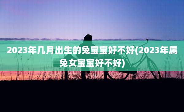 2023年几月出生的兔宝宝好不好(2023年属兔女宝宝好不好)