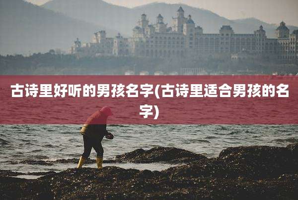 古诗里好听的男孩名字(古诗里适合男孩的名字)
