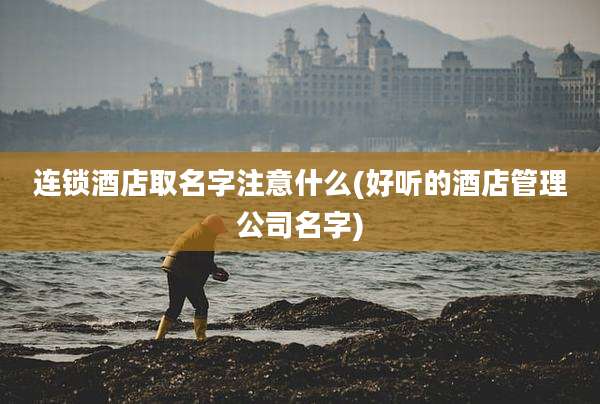 连锁酒店取名字注意什么(好听的酒店管理公司名字)