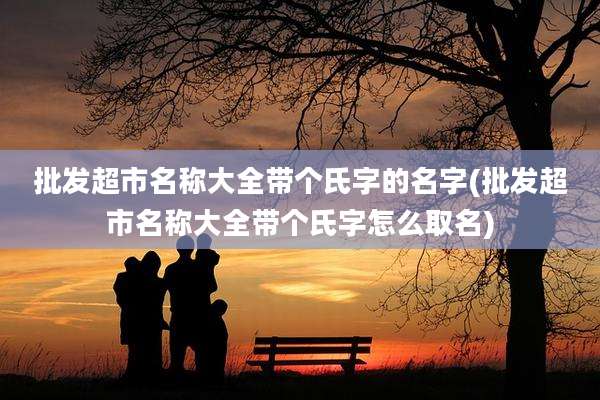 批发超市名称大全带个氏字的名字(批发超市名称大全带个氏字怎么取名)