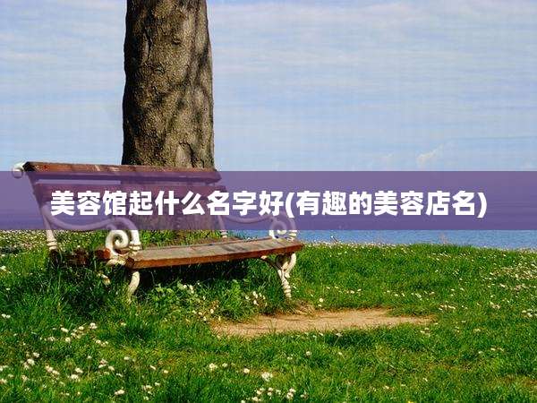 美容馆起什么名字好(有趣的美容店名)