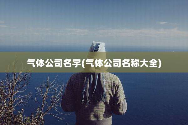 气体公司名字(气体公司名称大全)
