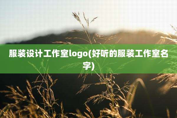 服装设计工作室logo(好听的服装工作室名字)