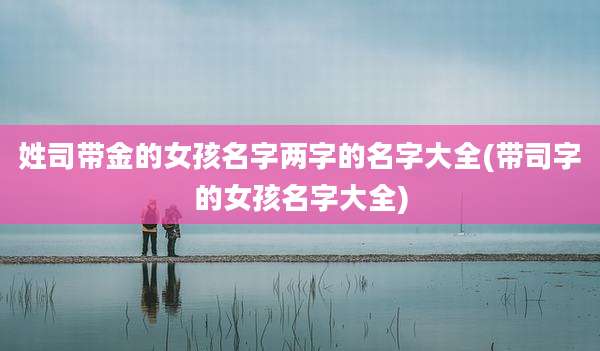 姓司带金的女孩名字两字的名字大全(带司字的女孩名字大全)