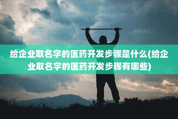 给企业取名字的医药开发步骤是什么(给企业取名字的医药开发步骤有哪些)