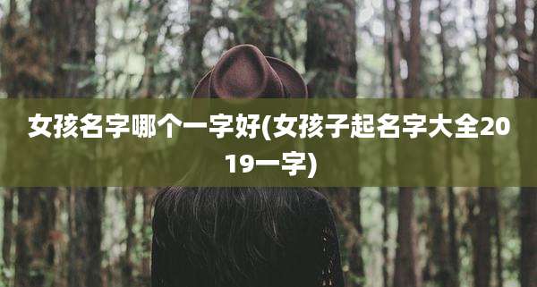 女孩名字哪个一字好(女孩子起名字大全2019一字)