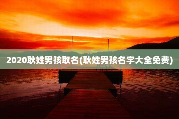 2020耿姓男孩取名(耿姓男孩名字大全免费)