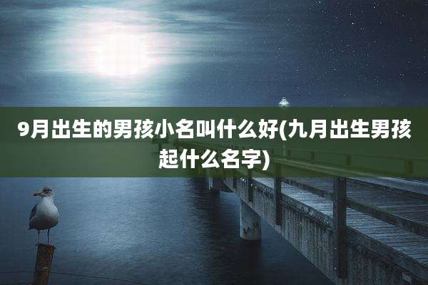 9月出生的男孩小名叫什么好(九月出生男孩起什么名字)