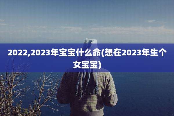 2022,2023年宝宝什么命(想在2023年生个女宝宝)