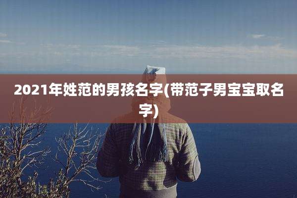 2021年姓范的男孩名字(带范子男宝宝取名字)