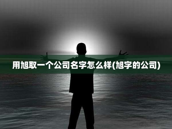 用旭取一个公司名字怎么样(旭字的公司)