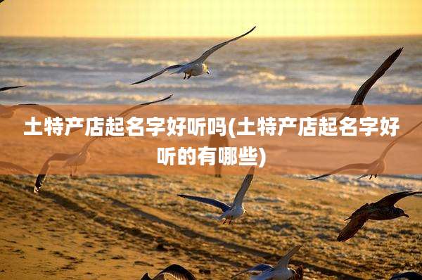 土特产店起名字好听吗(土特产店起名字好听的有哪些)