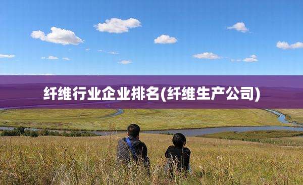 纤维行业企业排名(纤维生产公司)