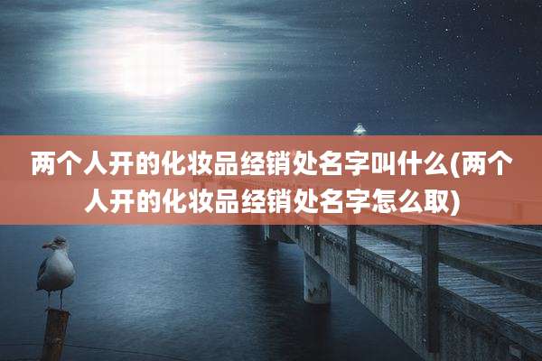 两个人开的化妆品经销处名字叫什么(两个人开的化妆品经销处名字怎么取)